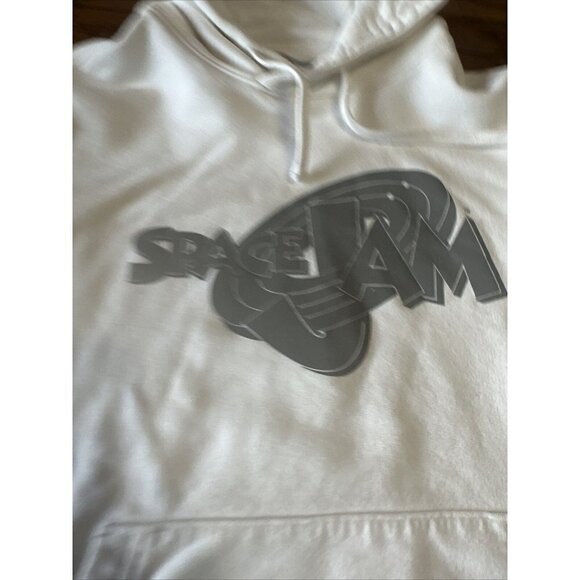 MEN'S Small White Space Jam Hoodie Sweatshirt NWT $69.95 Medium P26 - Picture 2 of 8